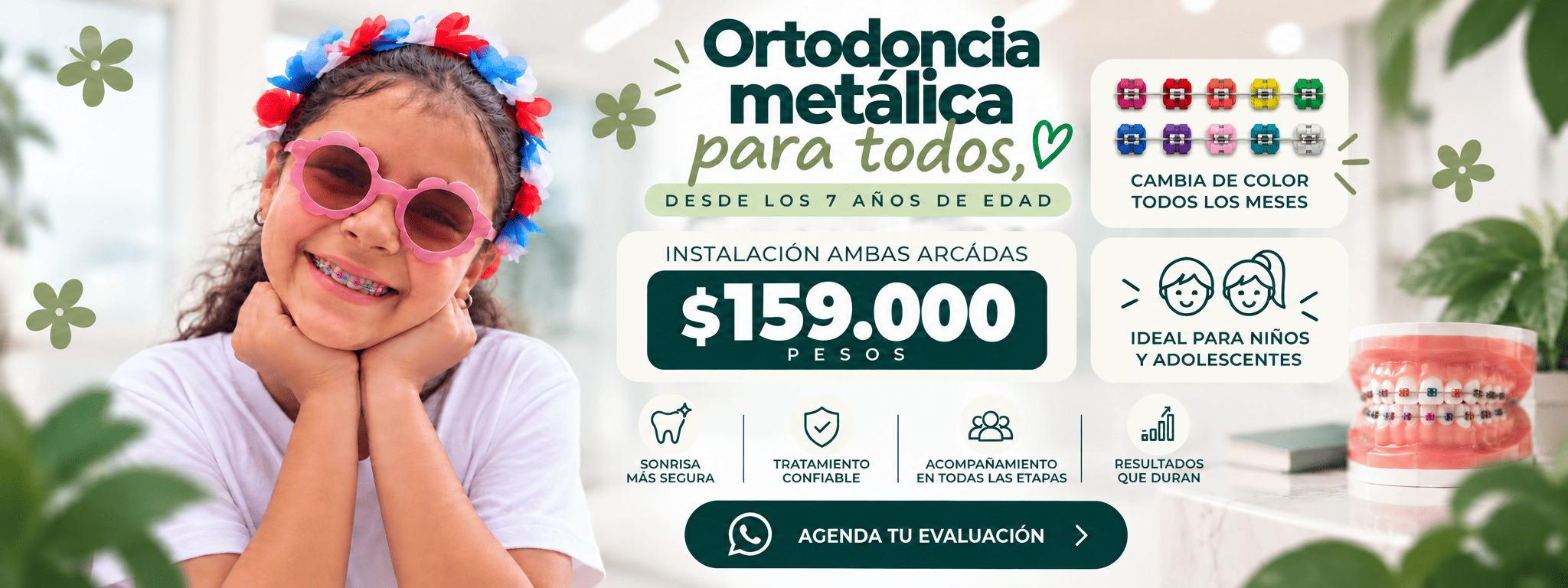 En agosto obtén tu descuento de 50.000 pesos en ortodoncia